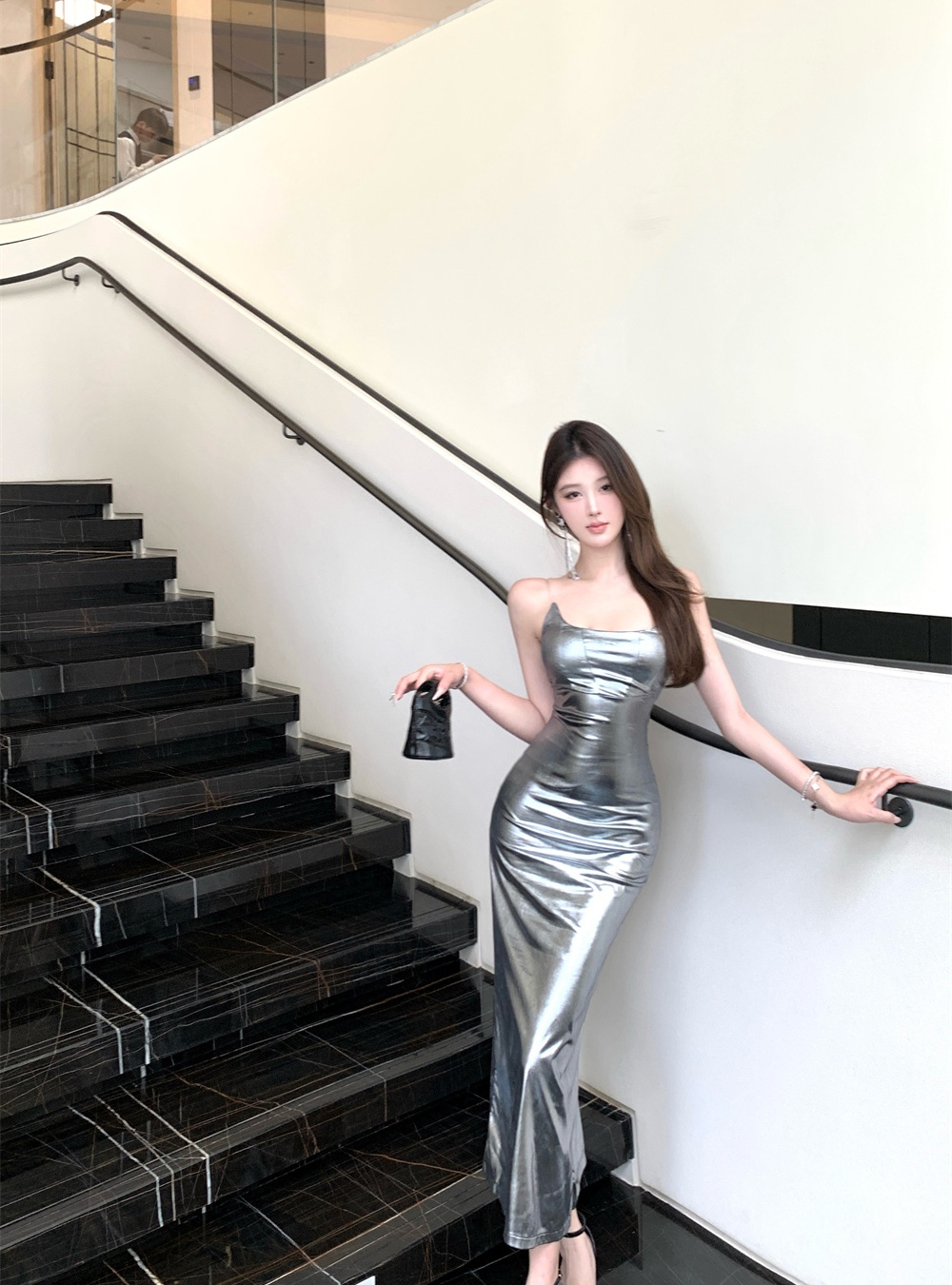 Slim sling summer dress