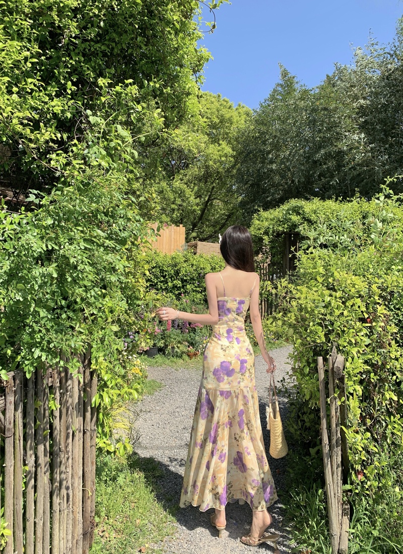 Package hip summer long dress lace floral dress