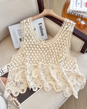 Crochet hollow smock large yard small shirt for women