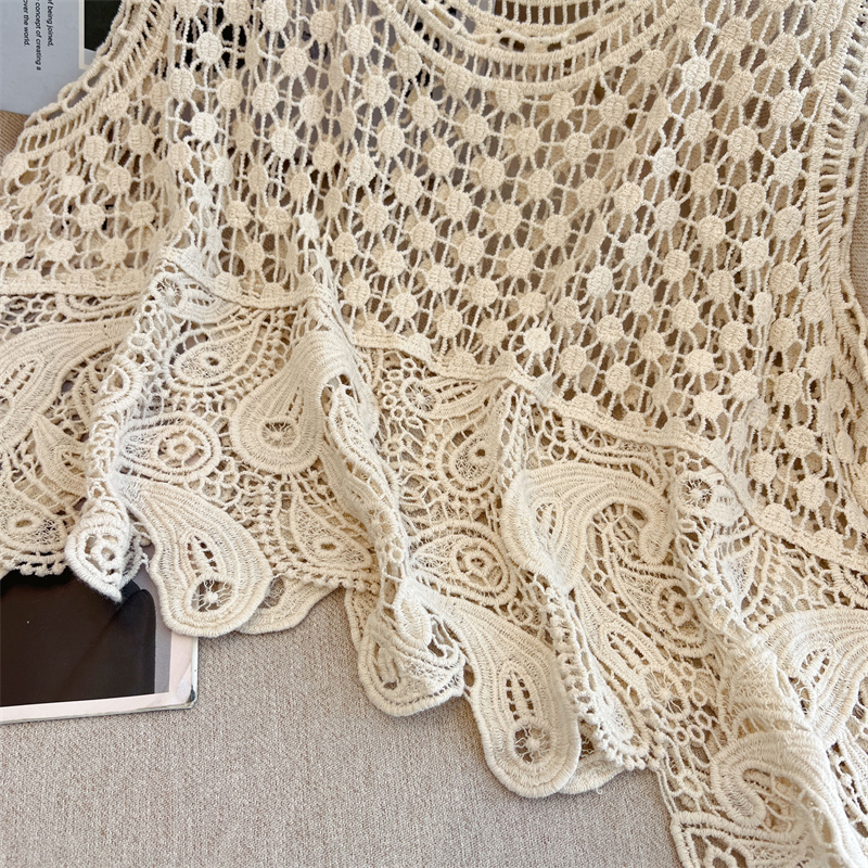 Crochet hollow smock large yard small shirt for women