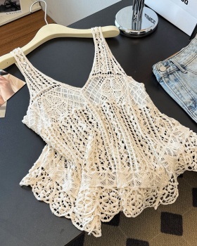Hollow summer sling Bohemian style vest for women