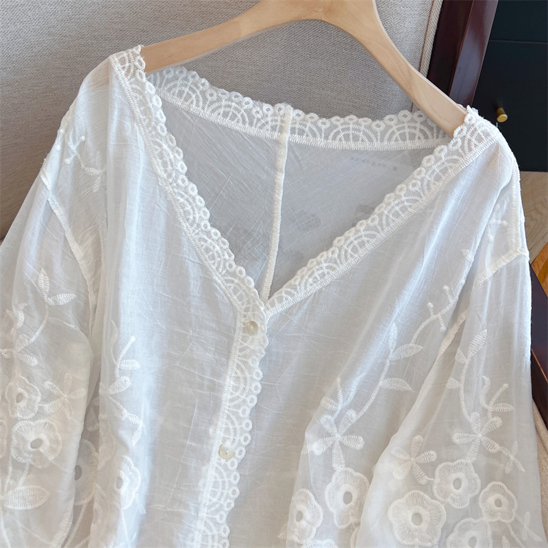 Large yard cardigan embroidery coat for women