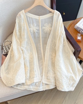 Sunscreen cardigan long sleeve coat for women