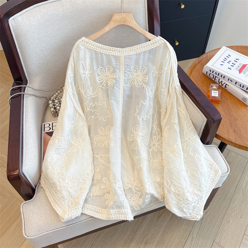 Sunscreen cardigan long sleeve coat for women