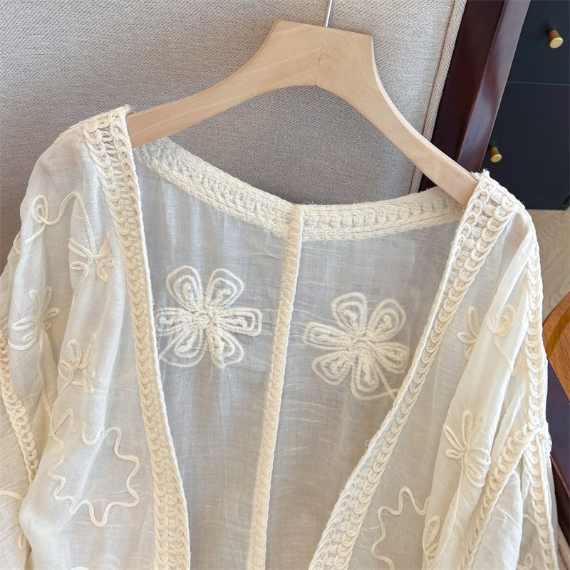 Sunscreen cardigan long sleeve coat for women