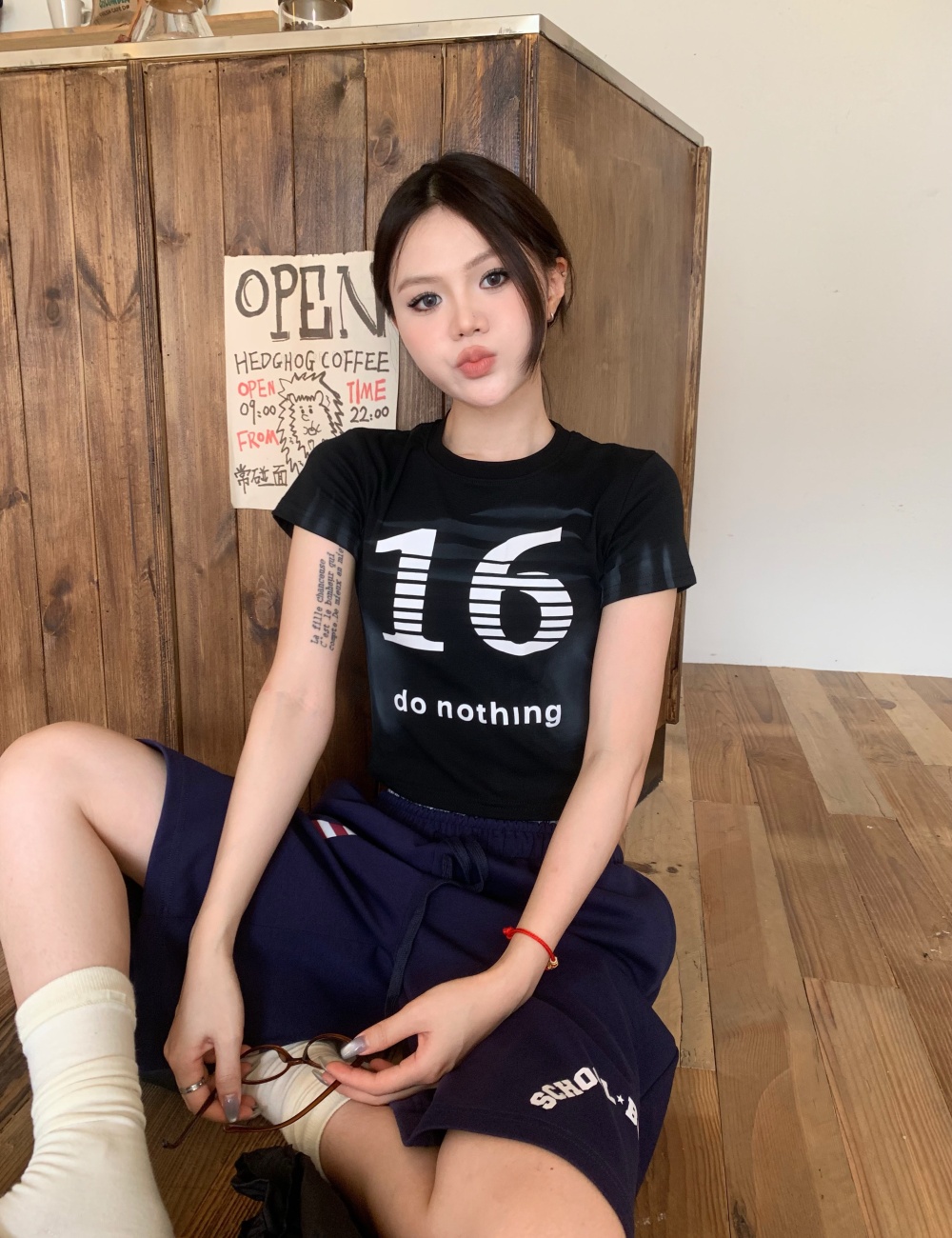 Short sleeve T-shirt spicegirl tops for women