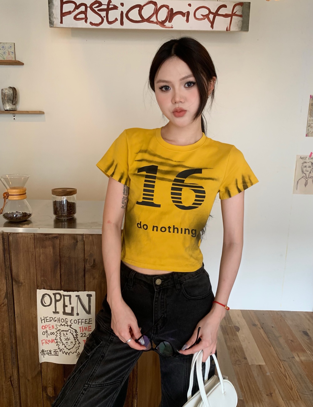 Short sleeve T-shirt spicegirl tops for women