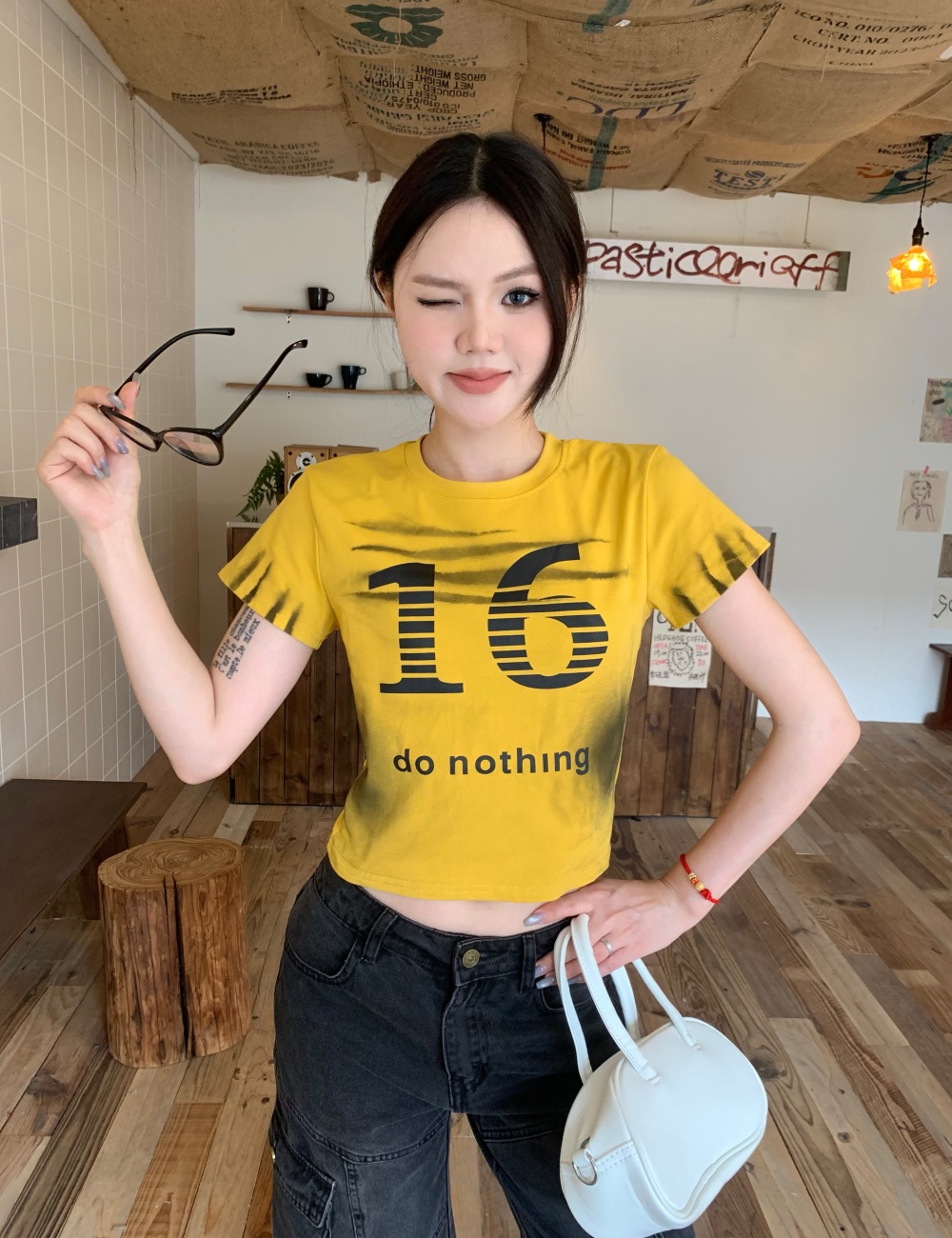 Short sleeve T-shirt spicegirl tops for women