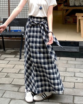 Fashion long skirt black-white skirt for women