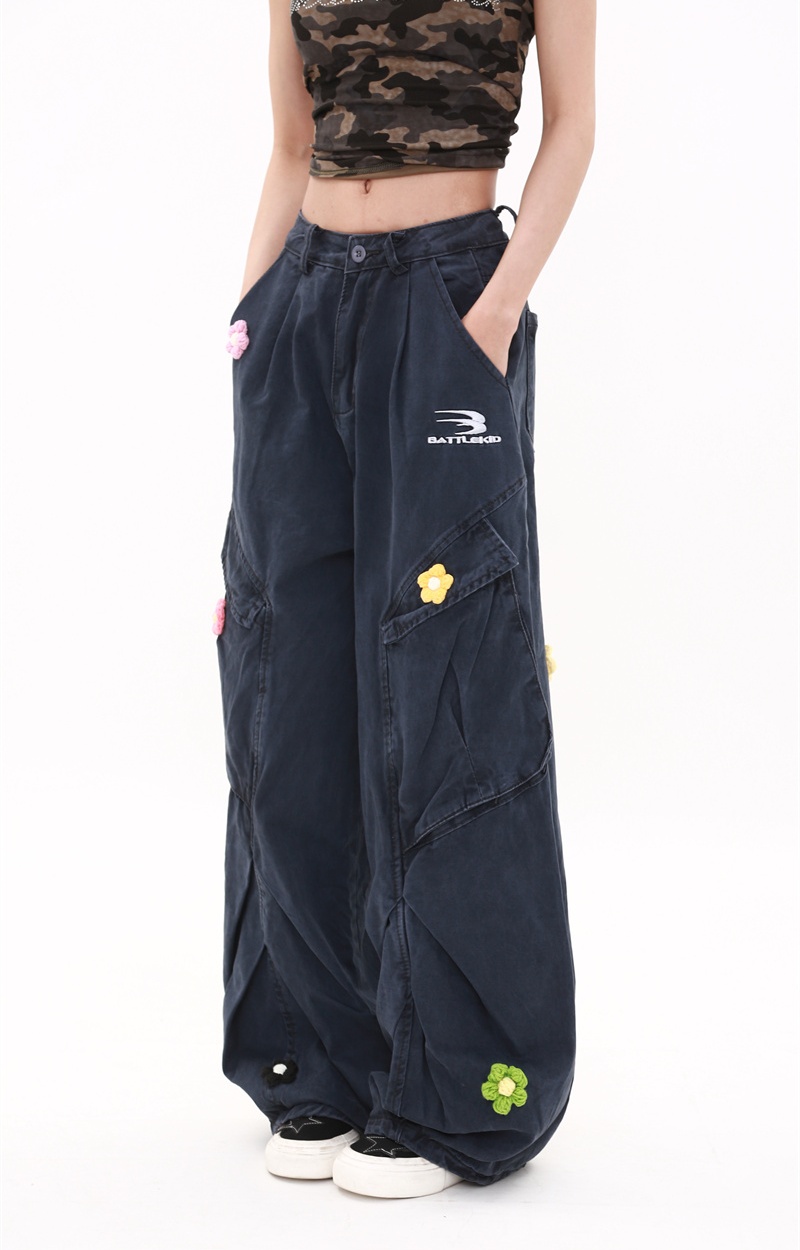 Summer straight work clothing American style retro pants
