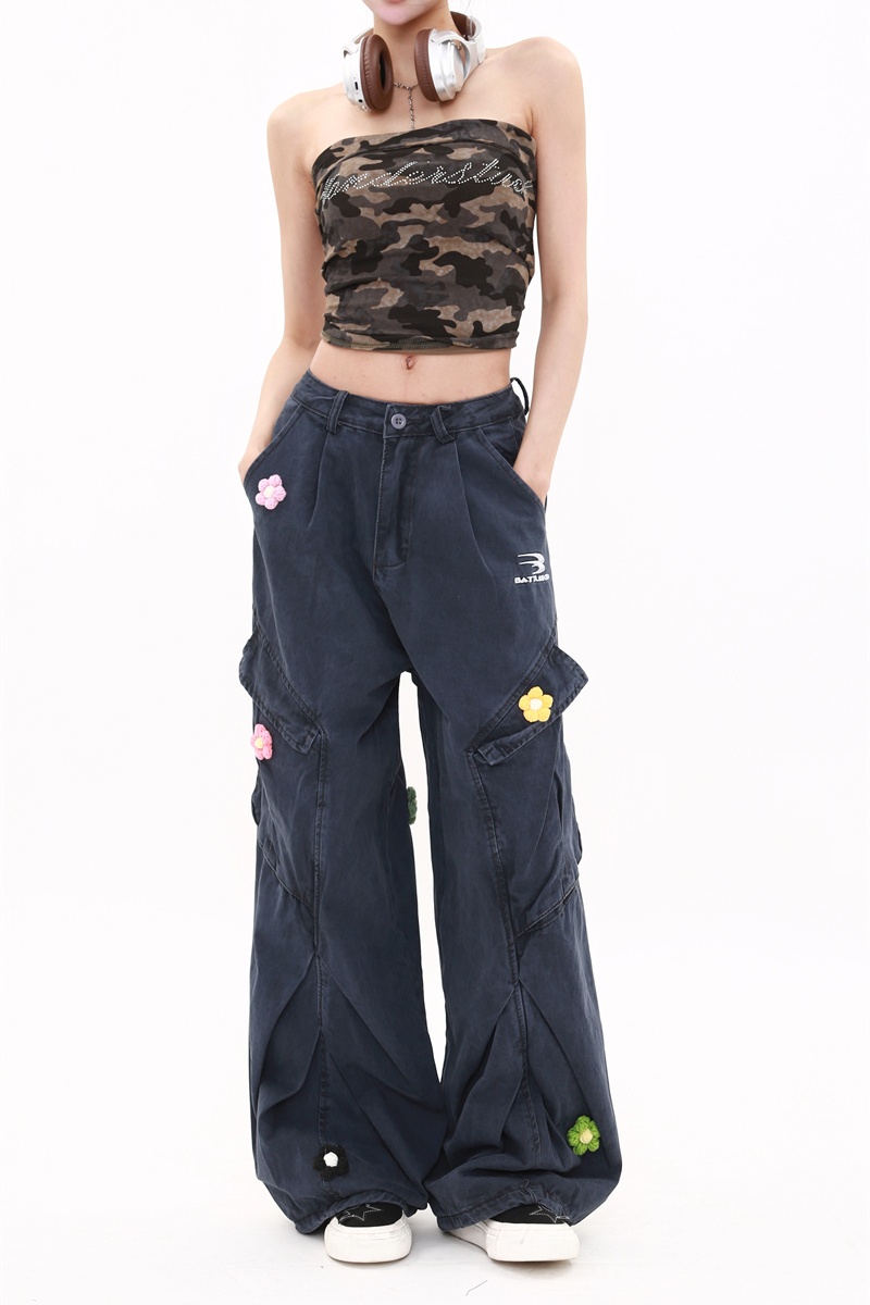 Summer straight work clothing American style retro pants
