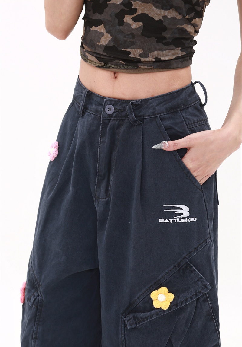 Summer straight work clothing American style retro pants