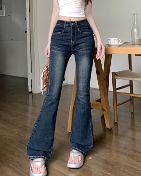 High waist jeans elasticity long pants for women
