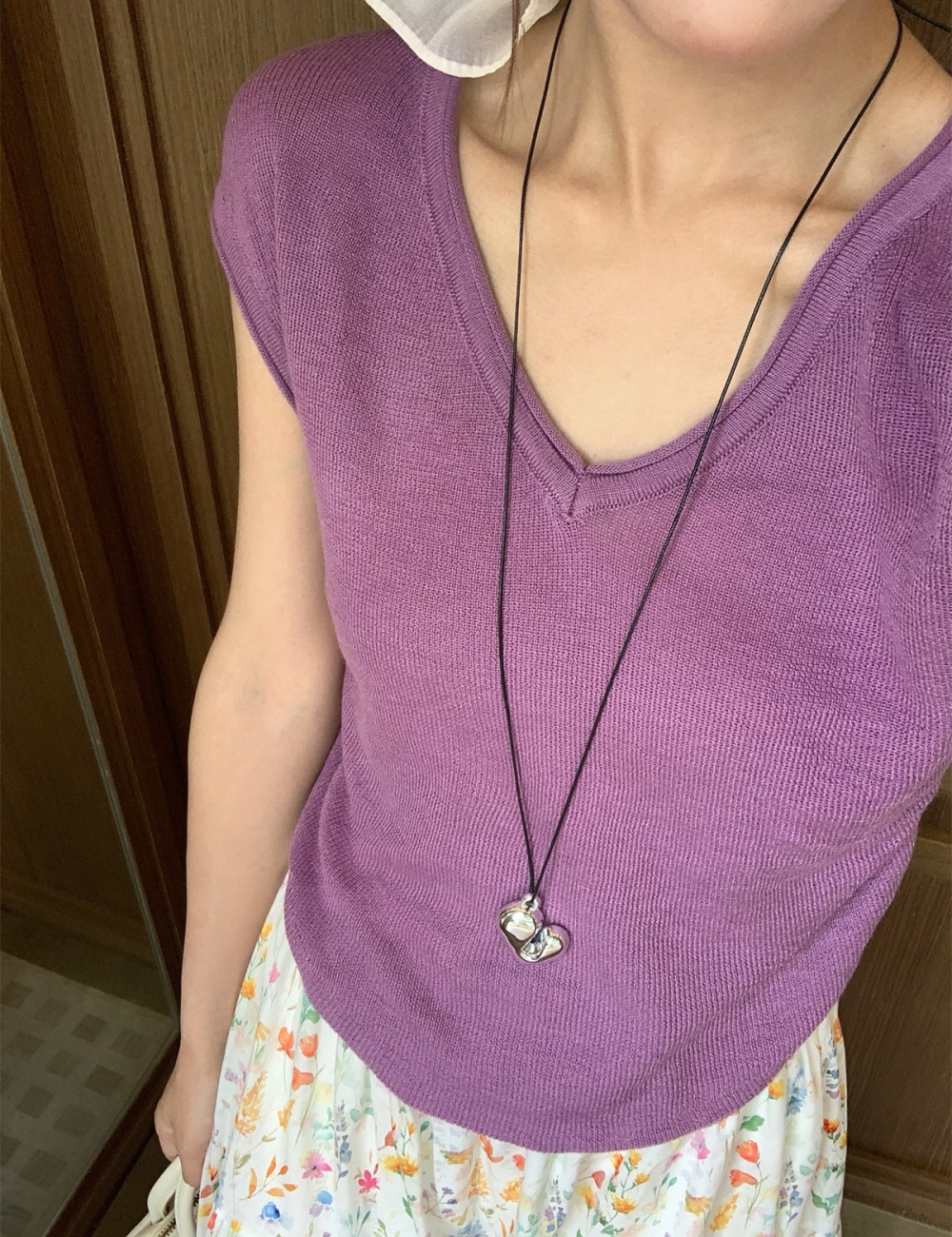 Slim short sleeve tops France style boats sleeve T-shirt