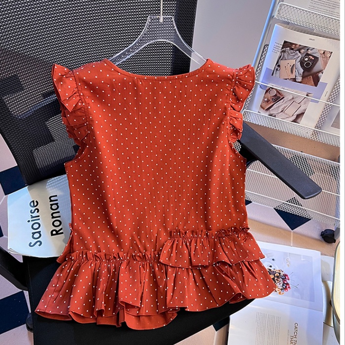 Unique summer vest irregular small shirt for women