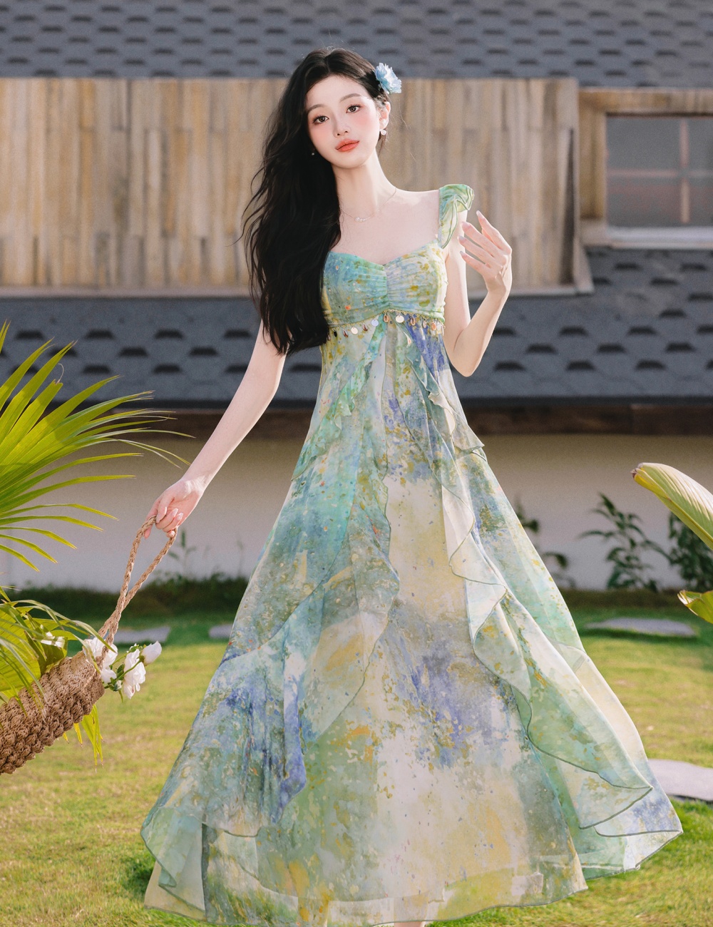 Mermaid vacation sling dress