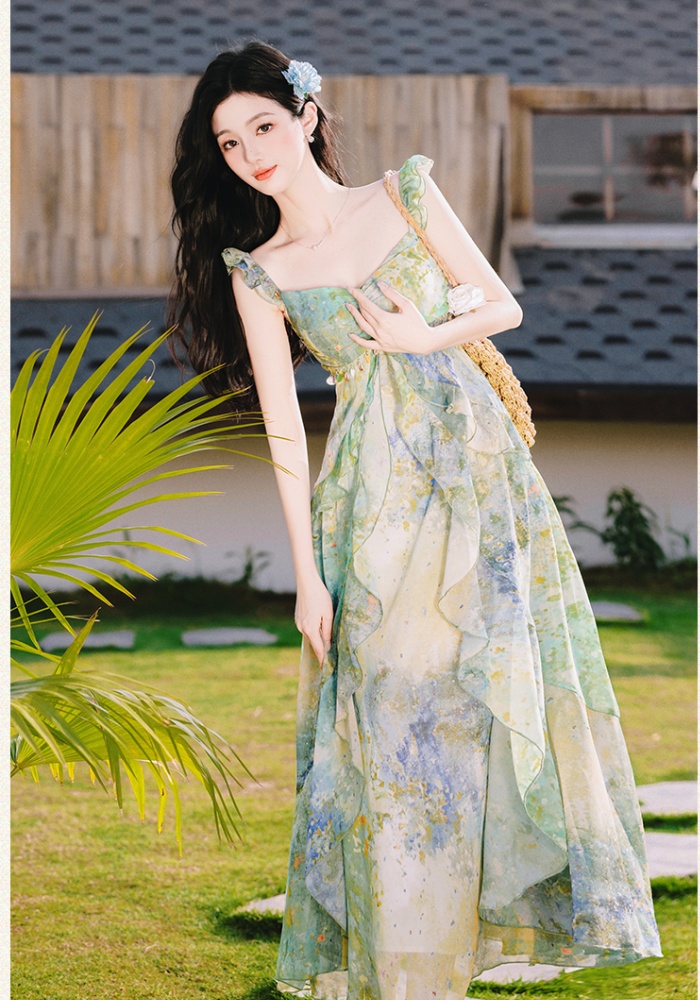 Mermaid vacation sling dress
