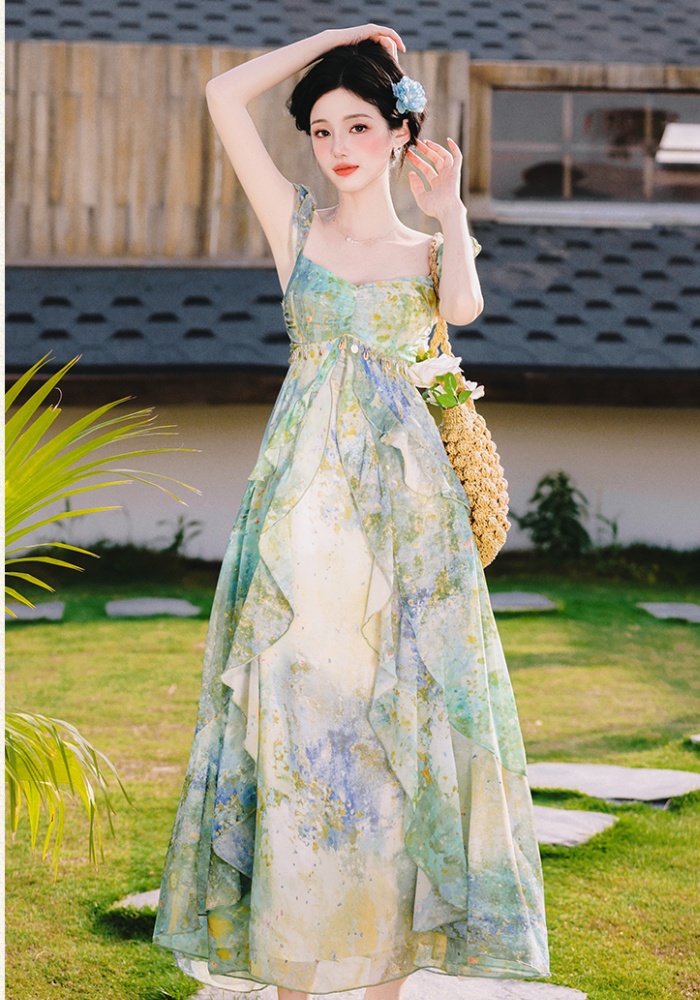 Mermaid vacation sling dress