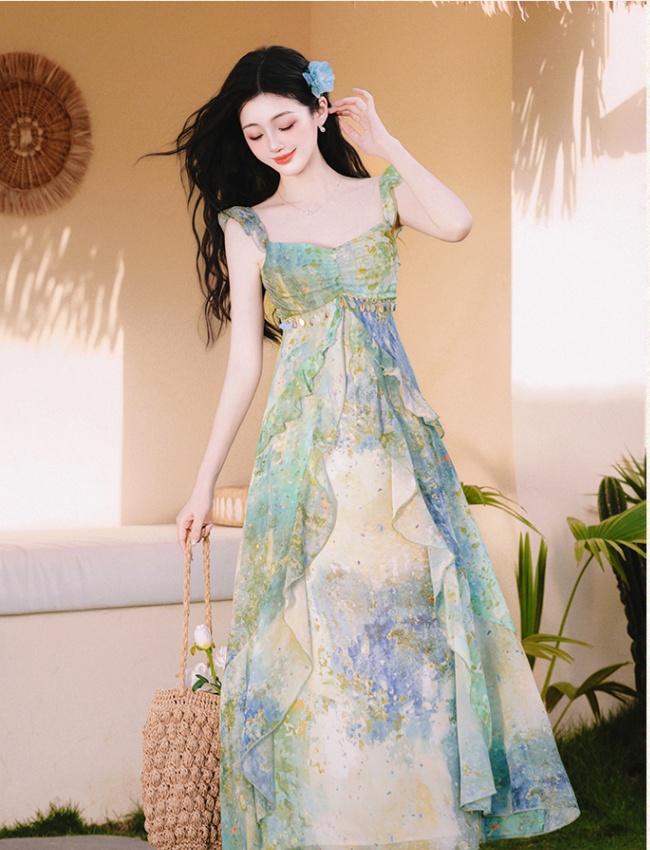 Mermaid vacation sling dress
