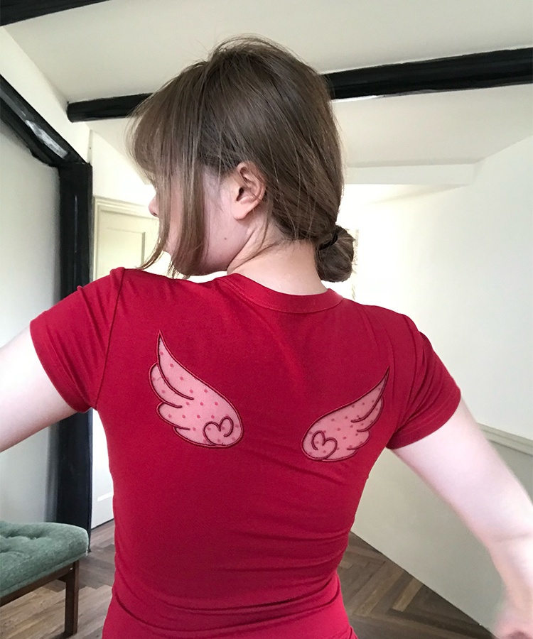 Spicegirl short sleeve hollow Korean style niche tops