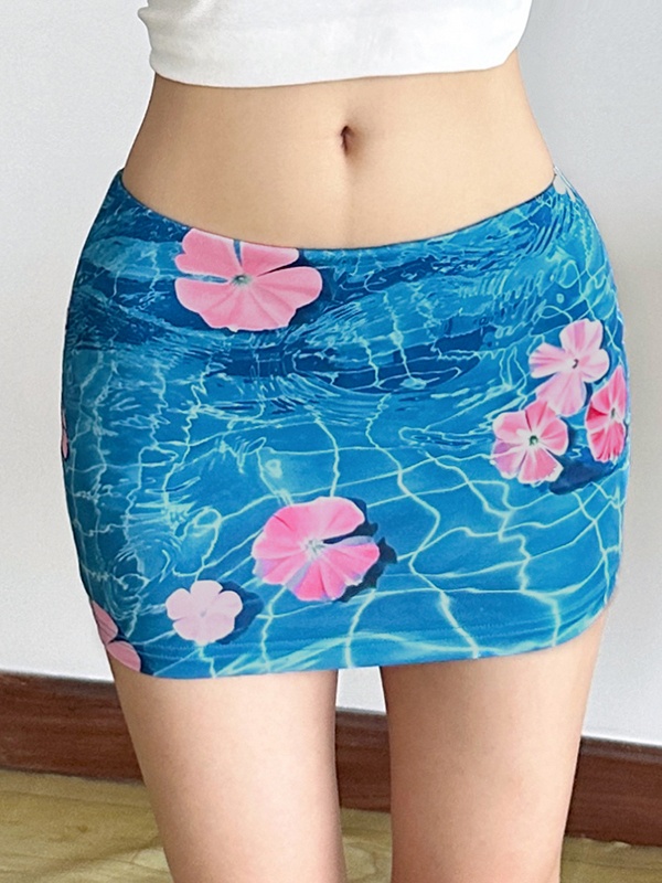 Vacation spicegirl enticement jacquard skirt for women