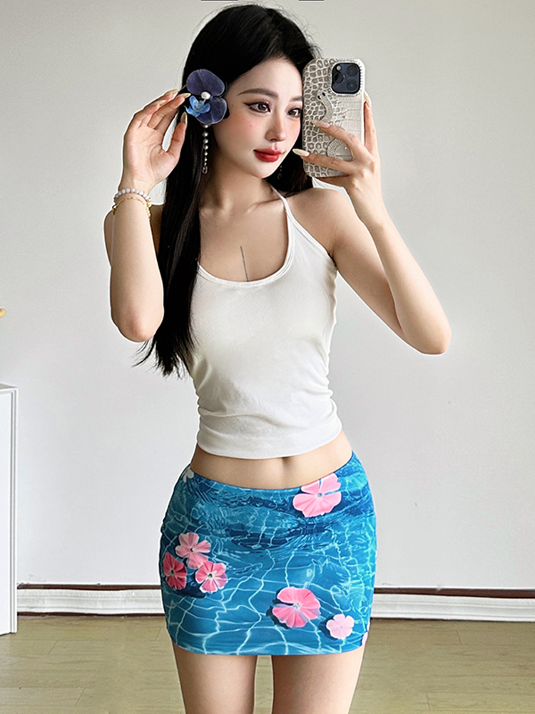 Vacation spicegirl enticement jacquard skirt for women