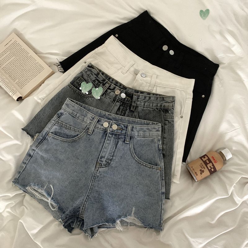 A-line summer short jeans loose shorts for women