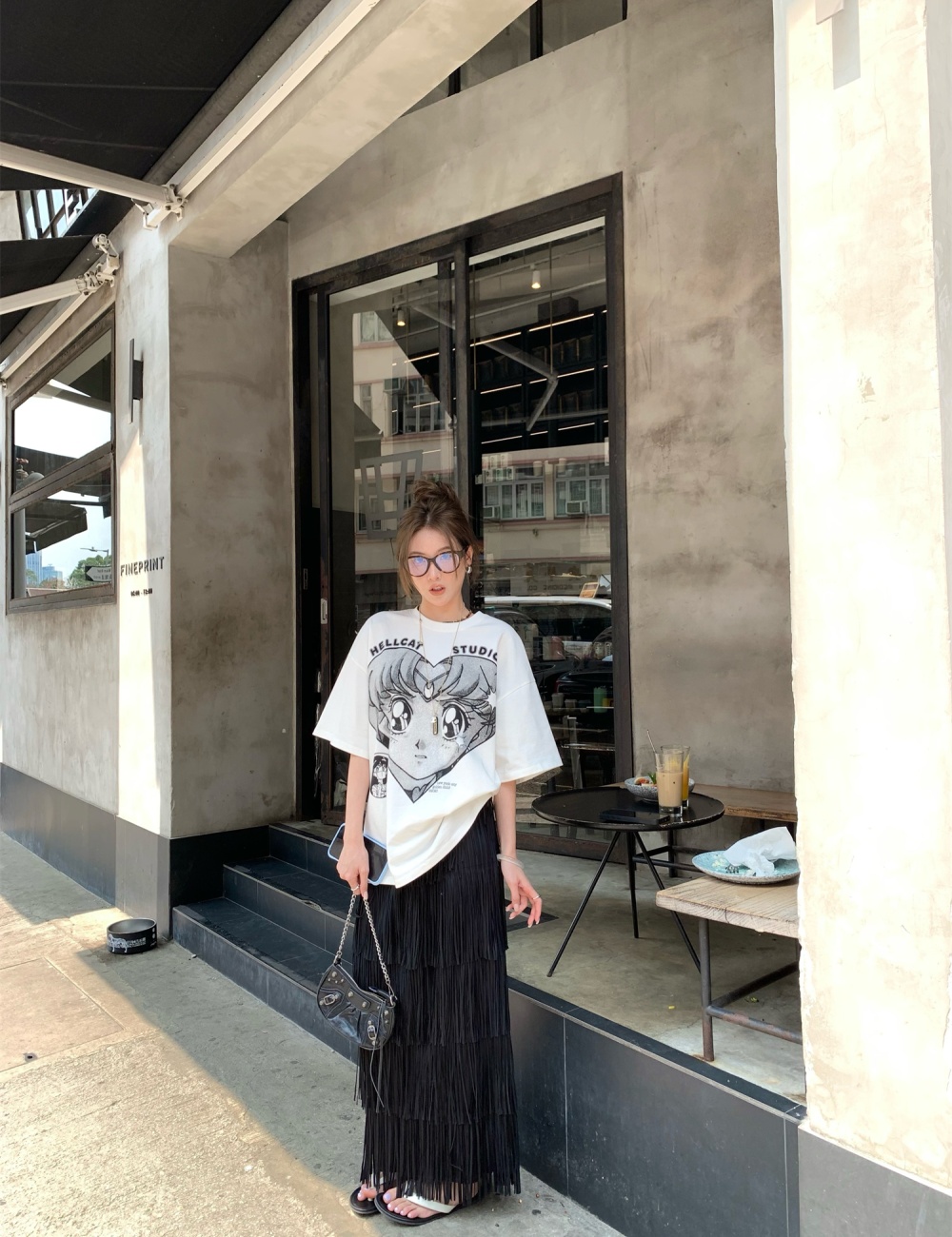 Summer short sleeve loose round neck T-shirt
