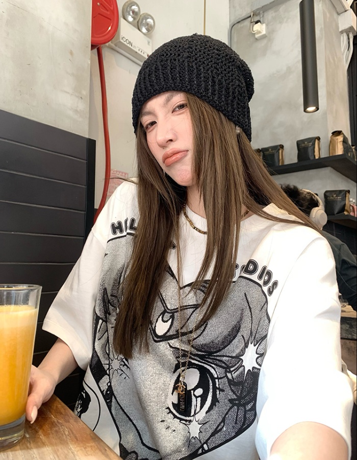 Summer short sleeve loose round neck T-shirt