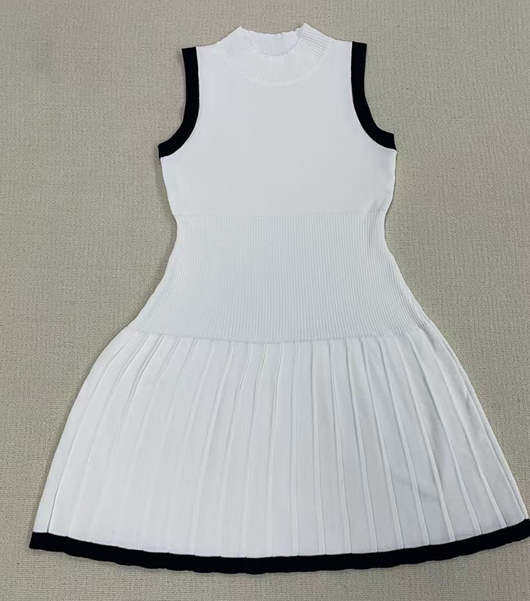 Temperament slim dress niche A-line T-back for women