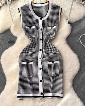 Package hip mixed colors T-back summer dress for women