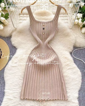 Chanelstyle slim T-back spicegirl enticement dress for women