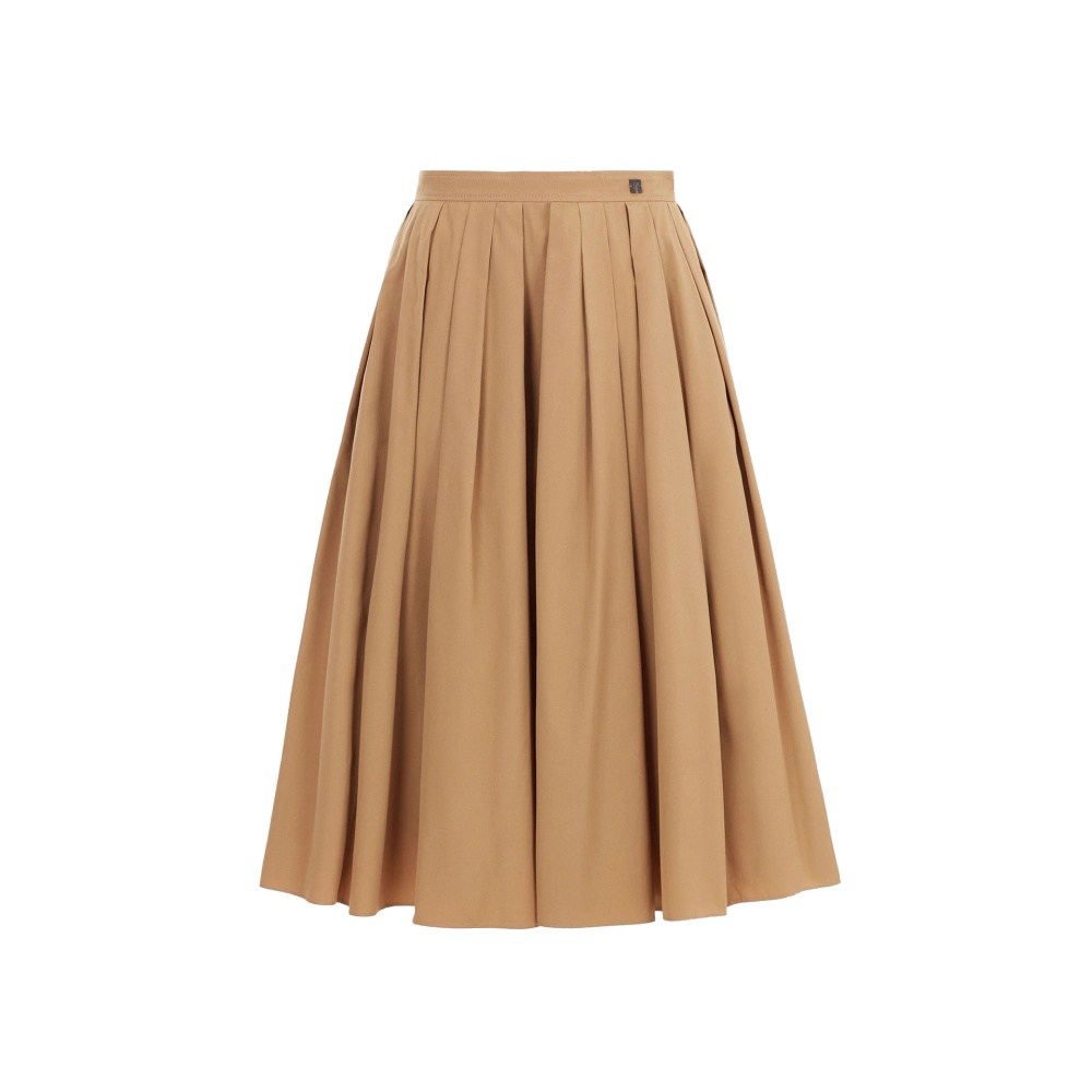 Art fashion pleated skirt lazy big skirt high waist long dress