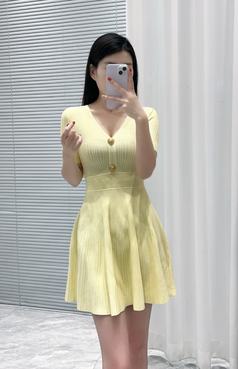 Fashion summer France style light luxury slim ladies dress