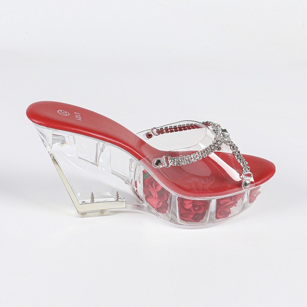 Catwalk rhinestone high-heeled shoes crystal shoes for women