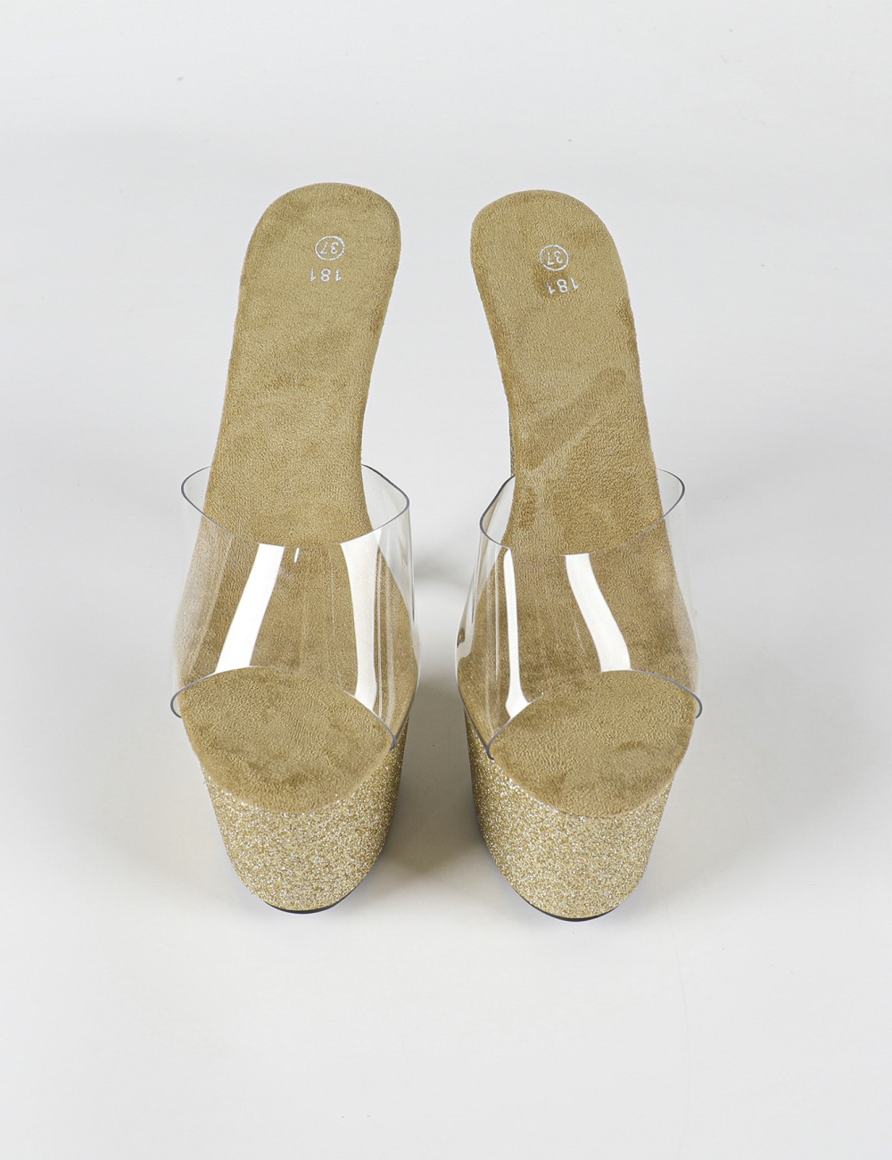 High-heeled very high sandals catwalk large yard shoes