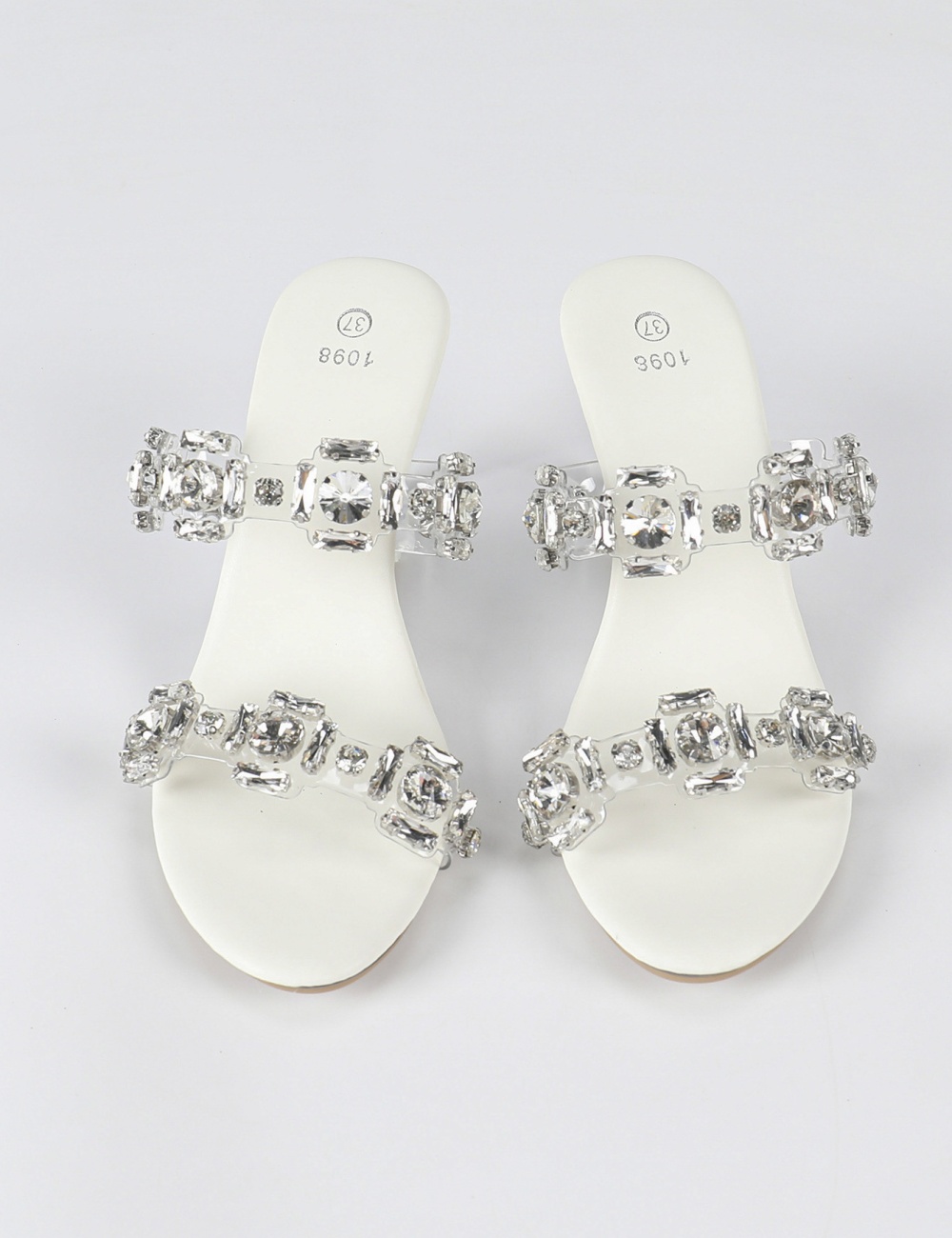 Fine-root fashion summer open toe temperament slippers