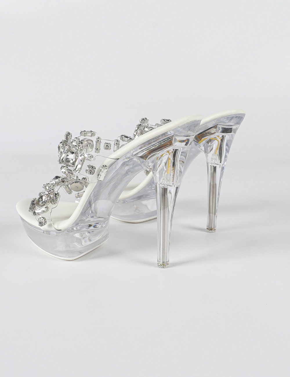 Fine-root transparent shoes sexy wedding shoes