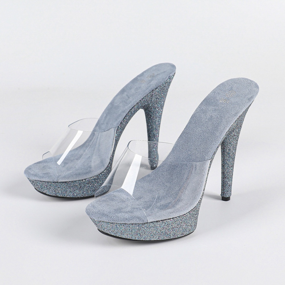 Summer catwalk formal dress fine-root shoes for women