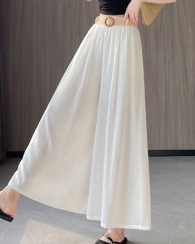 Drape pants high waist wide leg pants for women
