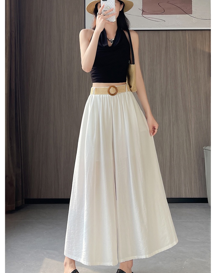 Drape pants high waist wide leg pants for women