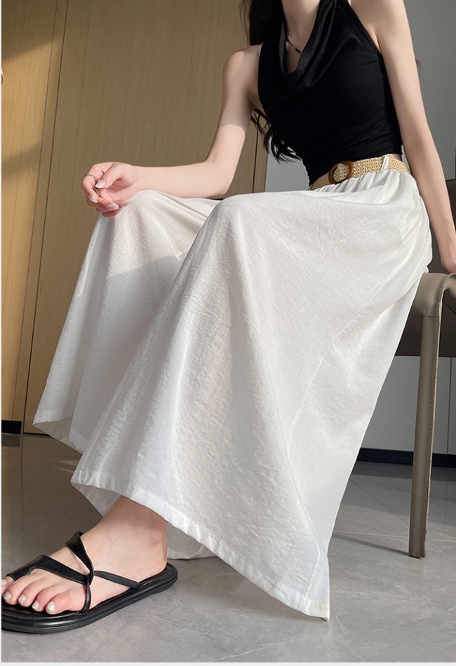 Drape pants high waist wide leg pants for women