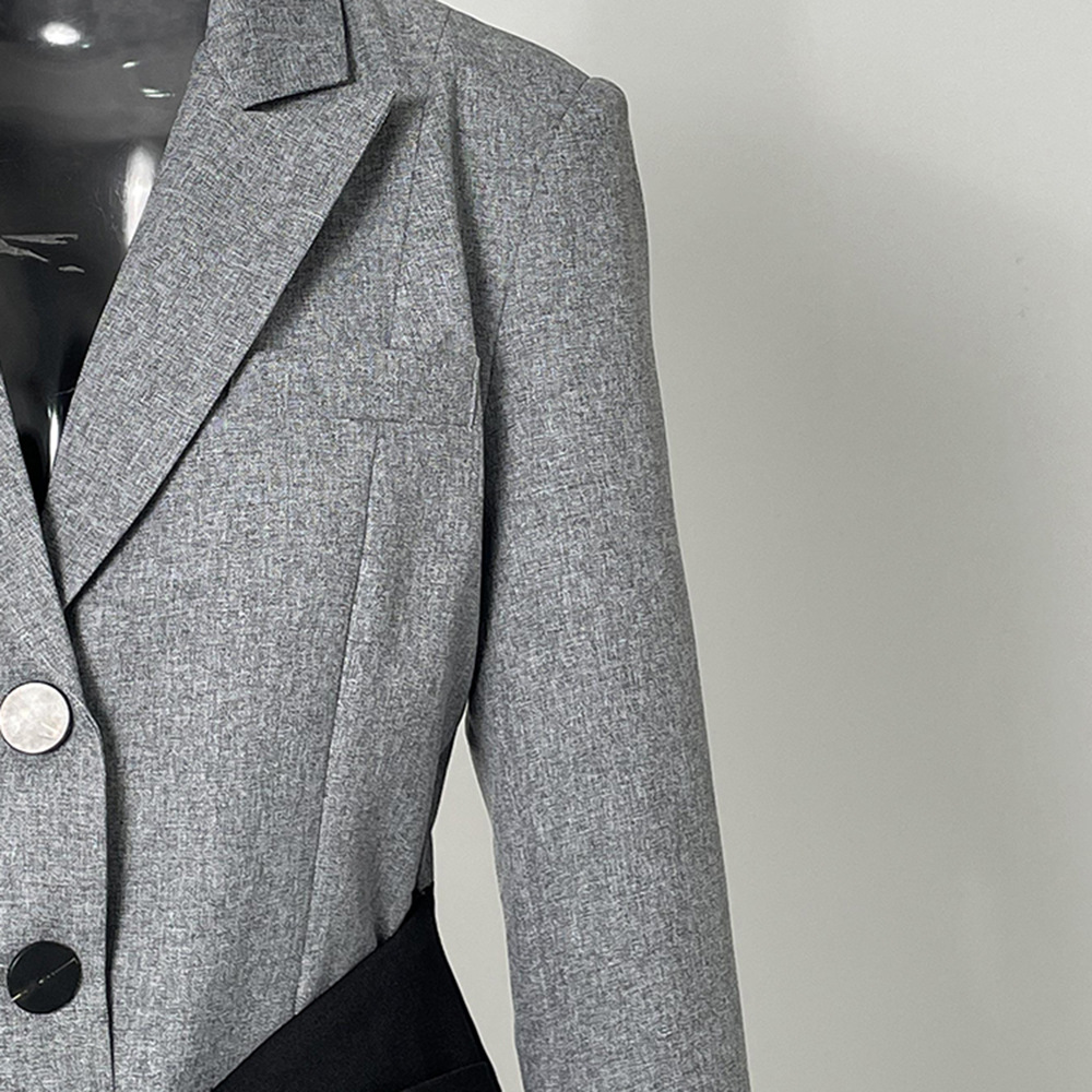 Bandage Casual business suit France style coat for women