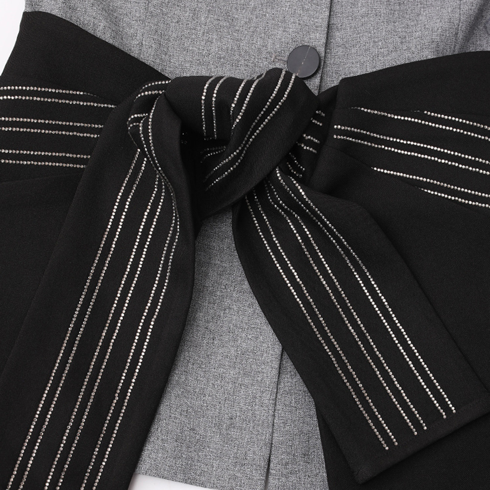 Bandage Casual business suit France style coat for women