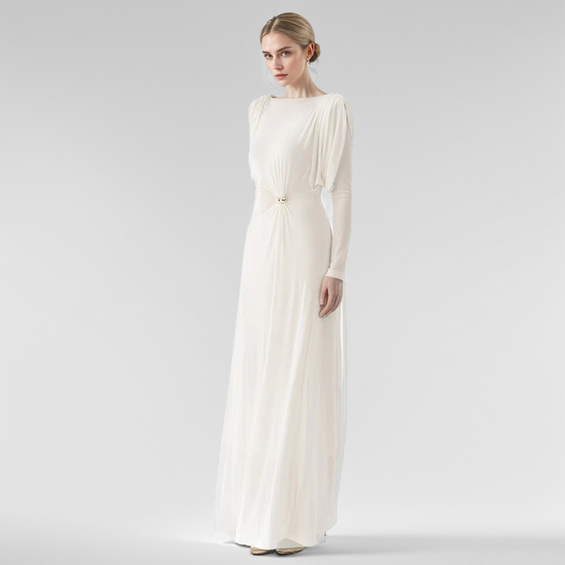 Elasticity temperament dress commuting niche long dress
