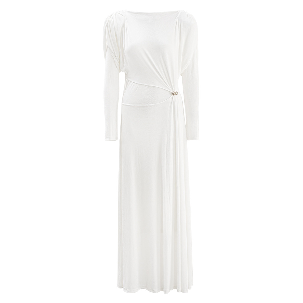 Elasticity temperament dress commuting niche long dress