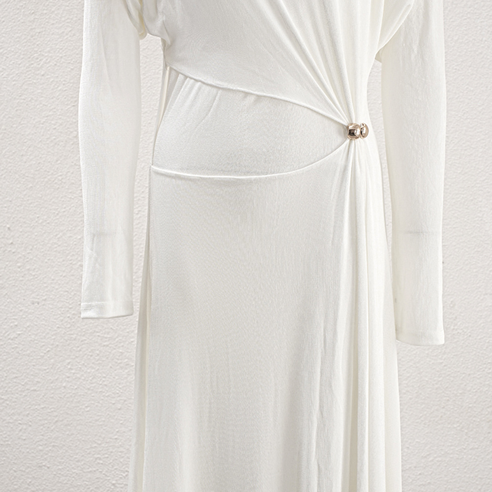 Elasticity temperament dress commuting niche long dress