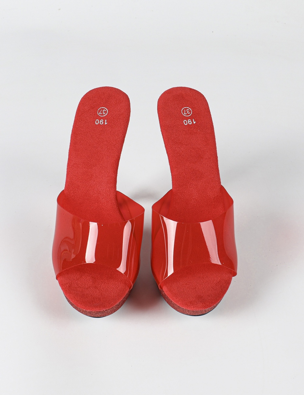 Summer catwalk slippers rhinestone fine-root shoes for women