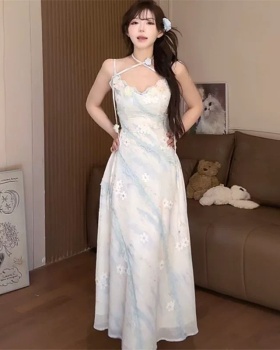 Beautiful enticement dress slim summer long dress