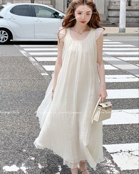 Long maiden boats sleeve dress